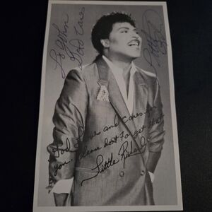 Black and White Little Richard Autographed Photograph